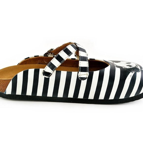 Goby Shoes - Black & White Panda Clogs - Picture 5 of 6